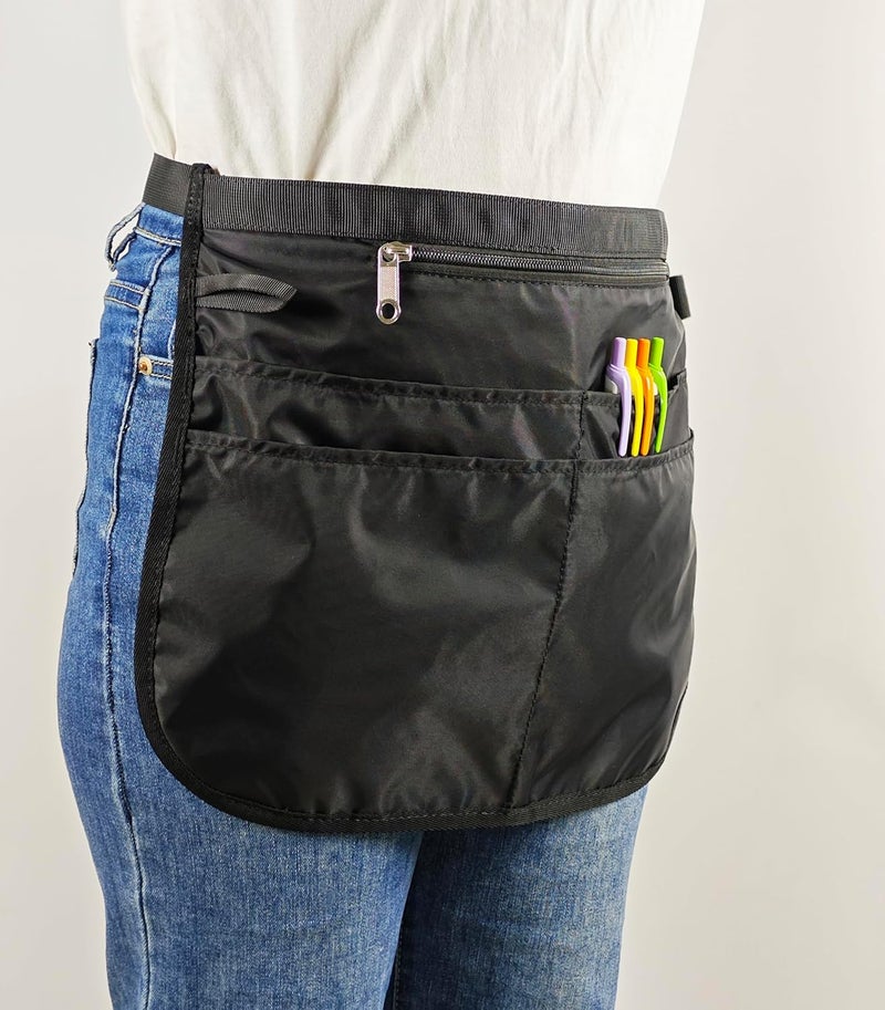 Bafelia Waterproof Server Apron for Women with 5 Pockets,Quickly Put on and Take off Waitress Aprons,Work Apron for Bartender Barista - Image 5